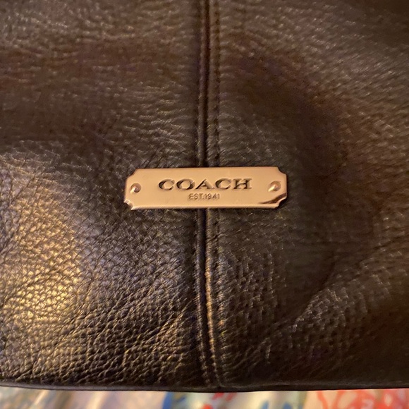 Coach Black Leather Shoulder Bag - Picture 2 of 8